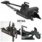 Parkho Haswing Electric Trolling Motor - 12V 55Lb 54 Inch Shaft Cayman Bow Mount Boat Fishing Saltwater Freshwater With Remote C