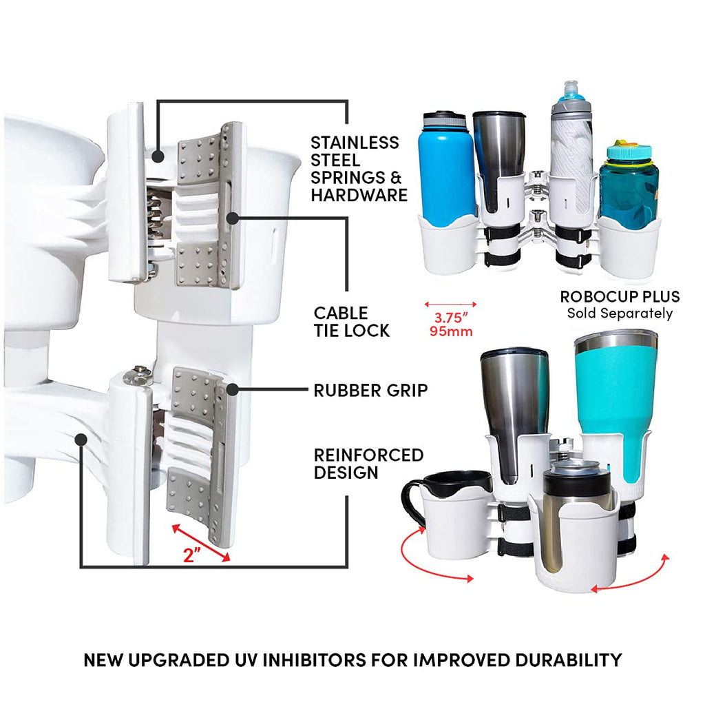 Robocup 12 Colors, Best Cup Holder For Drinks, Fishing Rod/Pole, Boat, Beach Chair/Golf Cart/Wheelchair/Walker/Drum Sticks/Micro