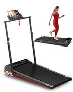 Walking Pad Treadmill With Incline,Under Desk Treadmill With Incline 2 In 1 For Walking And Jogging,2.5Hp Compact Incline Walkin