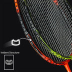 Badminton Racket Set Of 4, Professional Carbon Fiber Badminton Rackets Badminton Racquet For Backyards Gym With 6 Shuttlecocks 4