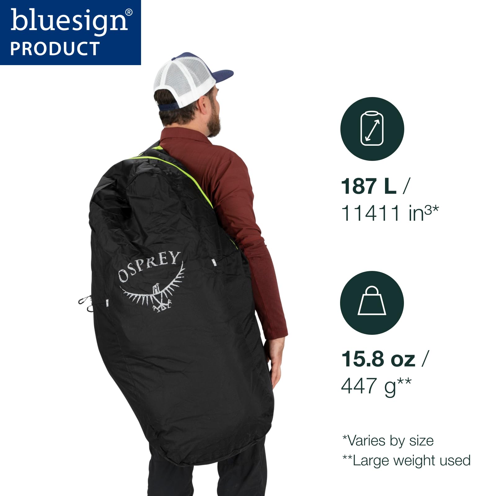 Osprey Airporter Protector for Backpack, Black, Small