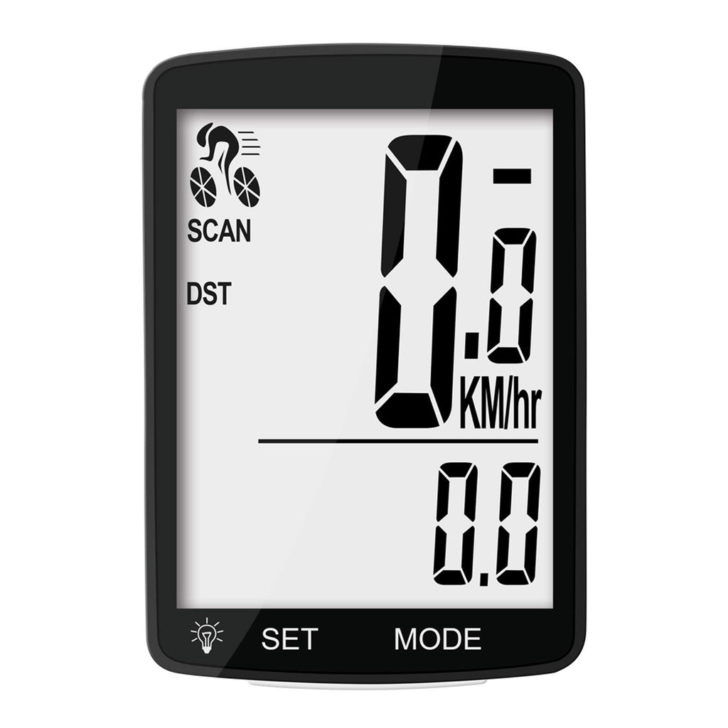 Nellvita Wireless Bike Computer, 20 Multi-Functions, Real Waterproof Bicycle Speedometer, Cycling Odometer With 3'' Large Lcd Di