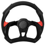 Roykaw Golf Cart Steering Wheel Or Hub Adapter For Ezgo Club Car Yamaha (Racing Style - Black)