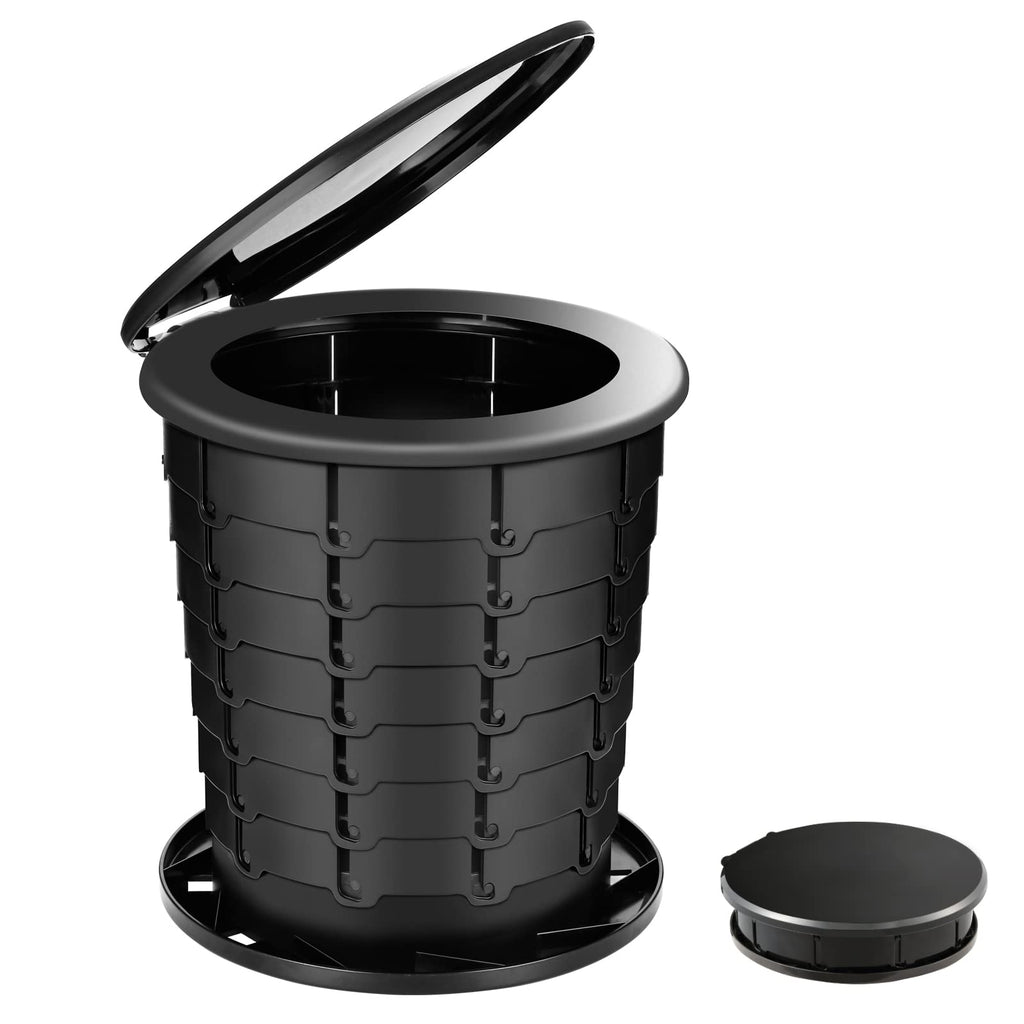 Triptips Upgrade Retractable Portable Toilet For Travel, Adjustable Height Camping Toilet For Adults Kids, Foldable Toilet For C