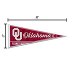Rico Industries Ncaa Oklahoma Sooners Classic 12'' X 30'' Felt Wall D  Cor Pennant - Great For Home/Bed Room/Man Cave D  Cor