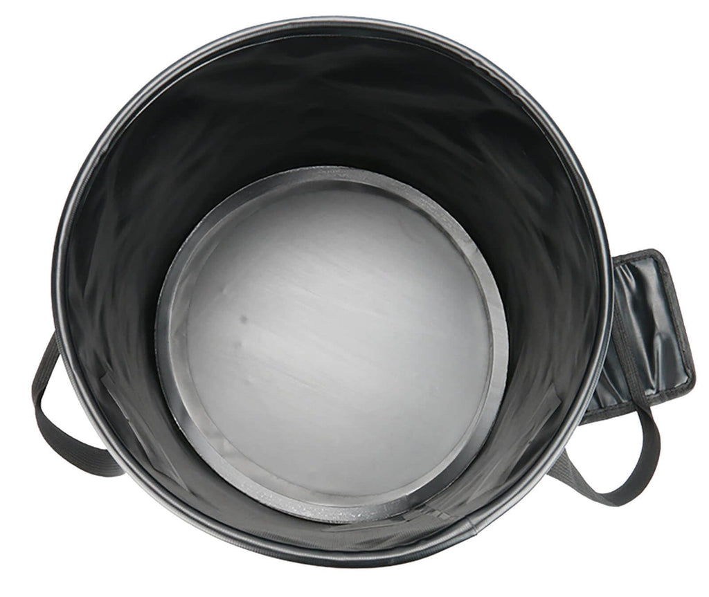 Banchelle Collapsible Camping Bucket With Lid 5 Gallon For Traveling Fishing Gardening (Black, 20L)