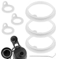 6pcs Replacement Gaskets Compatible with TAKEYA Water Bottle, Leak-Proof Silicone Seal Ring Seal Parts Lid Accessories Washer fo