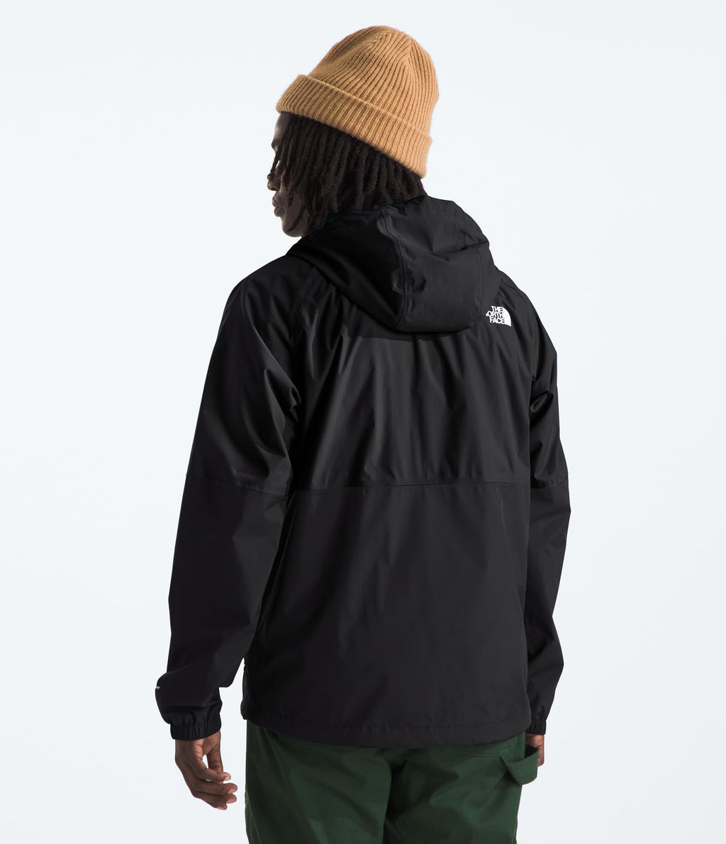 The North Face Mens Antora Rain Hoodie | Windproof & Waterproof Jacket with Adjustable Hood, Drawcord Hem & Zipper Garage at Up