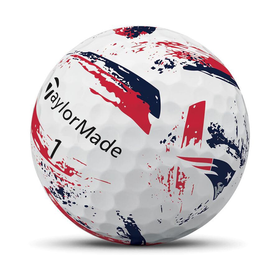 TaylorMade Golf Speed Soft Ink NFL New England Patriots Dozen