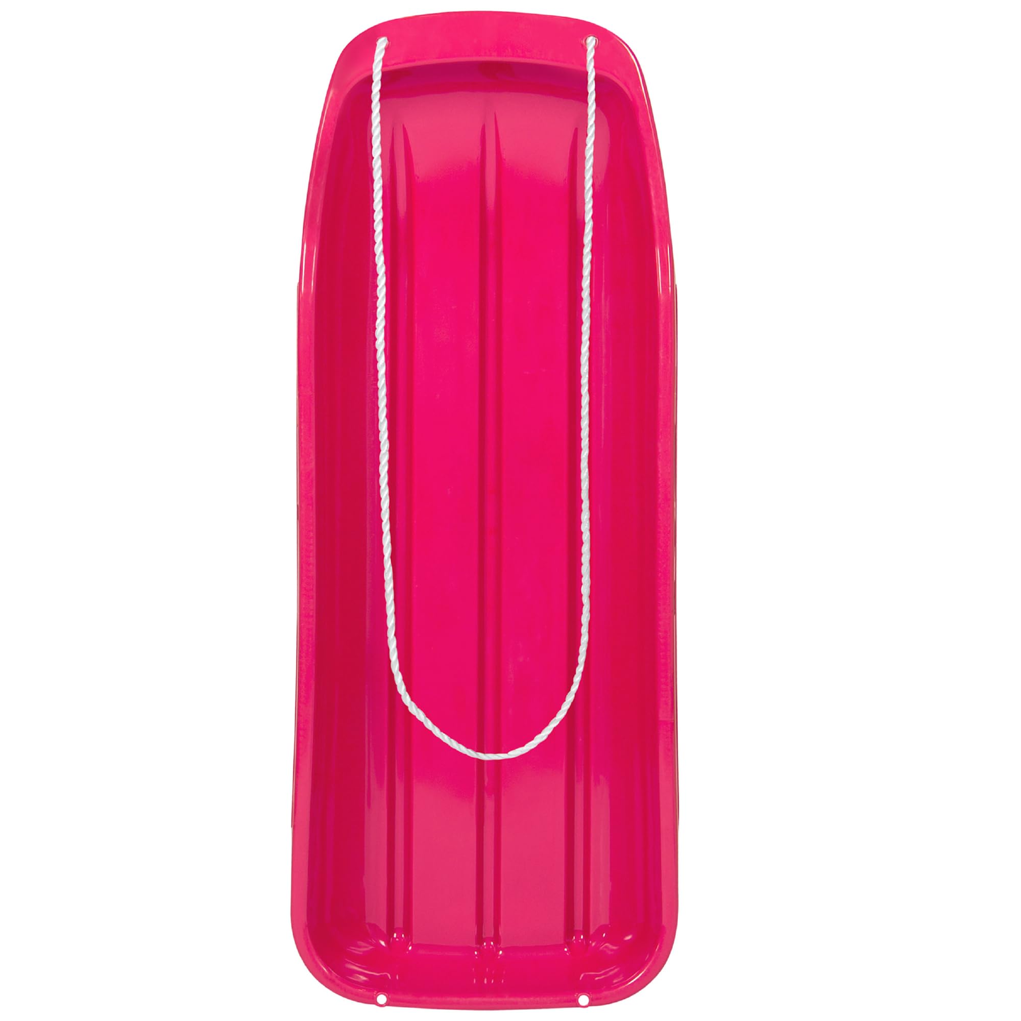 Best Choice Products 48In Kids Plastic Toboggan Snow Sled W/Pull Rope - Pink