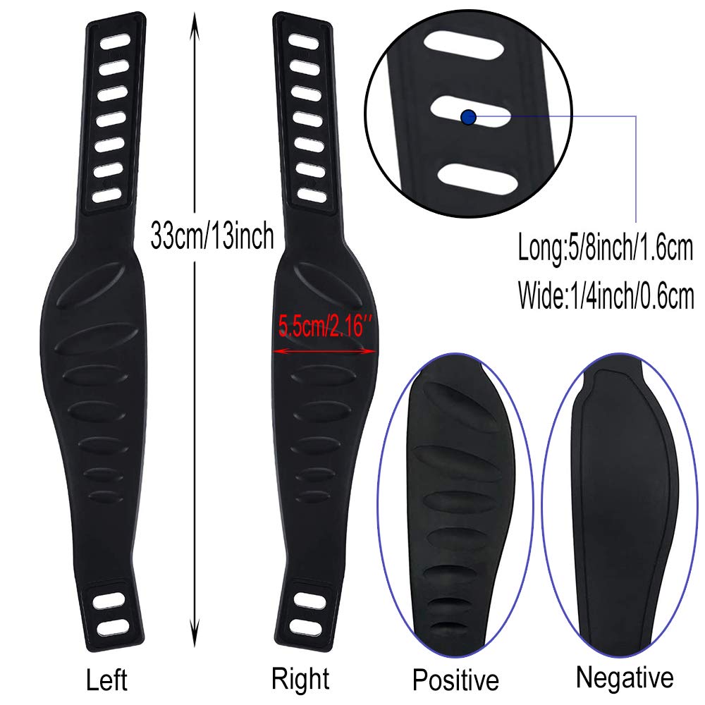 2 Pcs Exercise Bike Pedal Straps, Heavy Duty Adjustable Length Universal Pedal Strap Fits Most Bike Pedals Exercise Bike Bicycle