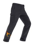 MAGCOMSEN Snowboard Pants for Men Waterproof Warm Fleece Lined Cold Softshell Hiking Ski Thermal Pants Cargo Black, 34