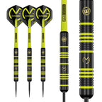 Winmau Michael Van Gerwen Mvg Ambition Brass Steeltip Darts Set 24G With Mvg Flights And Nylon Shafts (Stems)