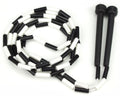 Black And White 7-Foot Jump Rope With Plastic Segmentation By K-Roo Sports