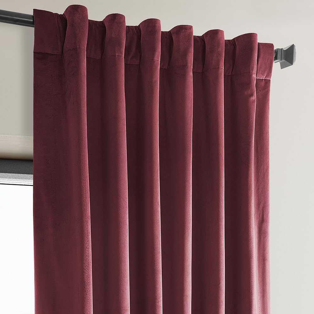 Hpd Half Price Drapes Heritage Plush Velvet Curtains For Bedroom  Living Room 50 X 96, Vpyc-179758-96 (1 Panel) Cinema Red