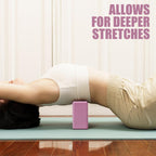 2 Pcs Yoga Blocks, 9x6x3 Foam Blocks Yoga Props for Pilates Stretching and Meditation Exercise Blocks Lightweight Yoga Essential