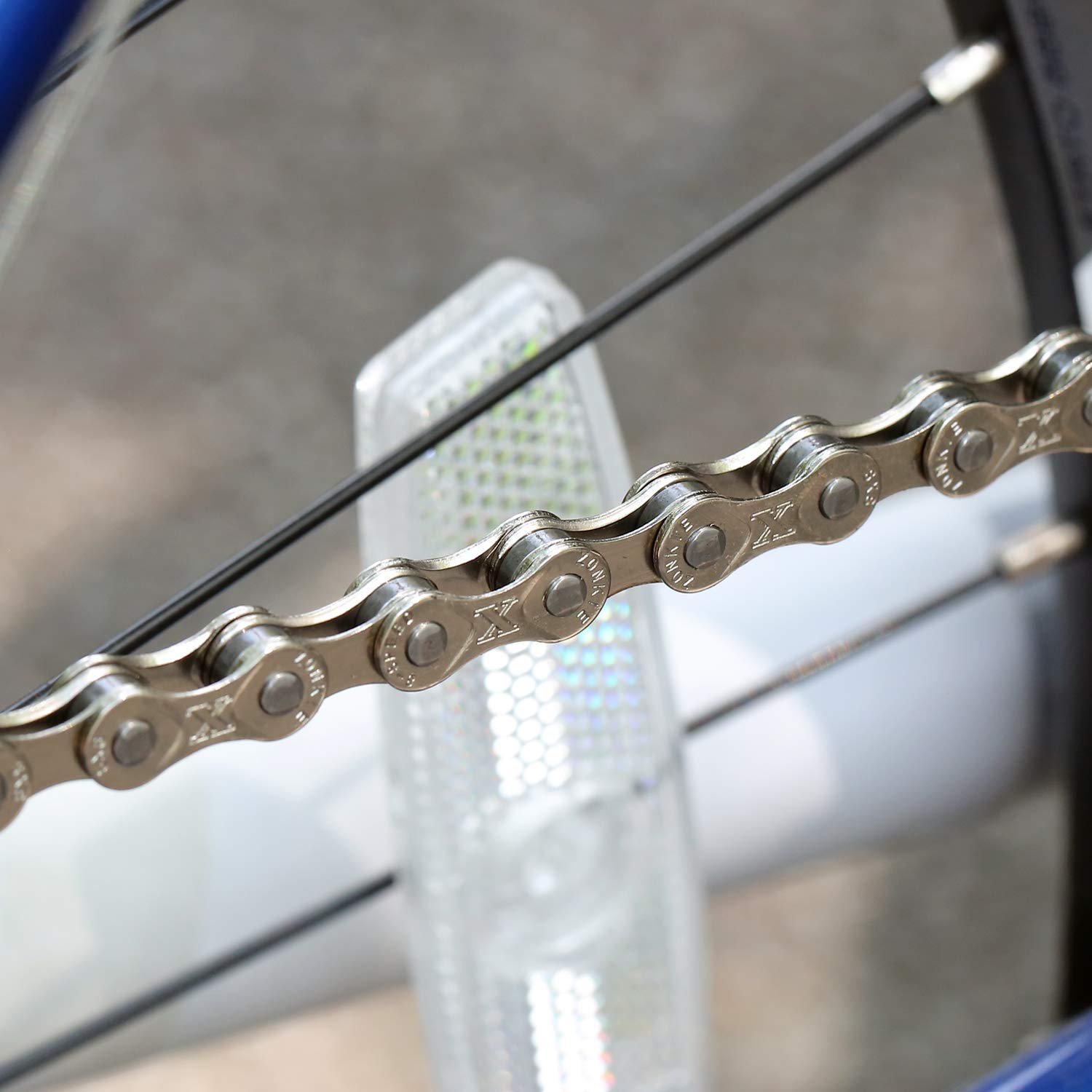 Zonkie 5/6/7/8 Speed Bike Chain 1/2 X 3/32 Inch 122 Links
