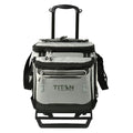 Titan Deep Freeze 60 (50+10) Can Wheeled Cooler - Collapsible Rolling Cooler with Wheels and All-Terrain Cart, Seagrass