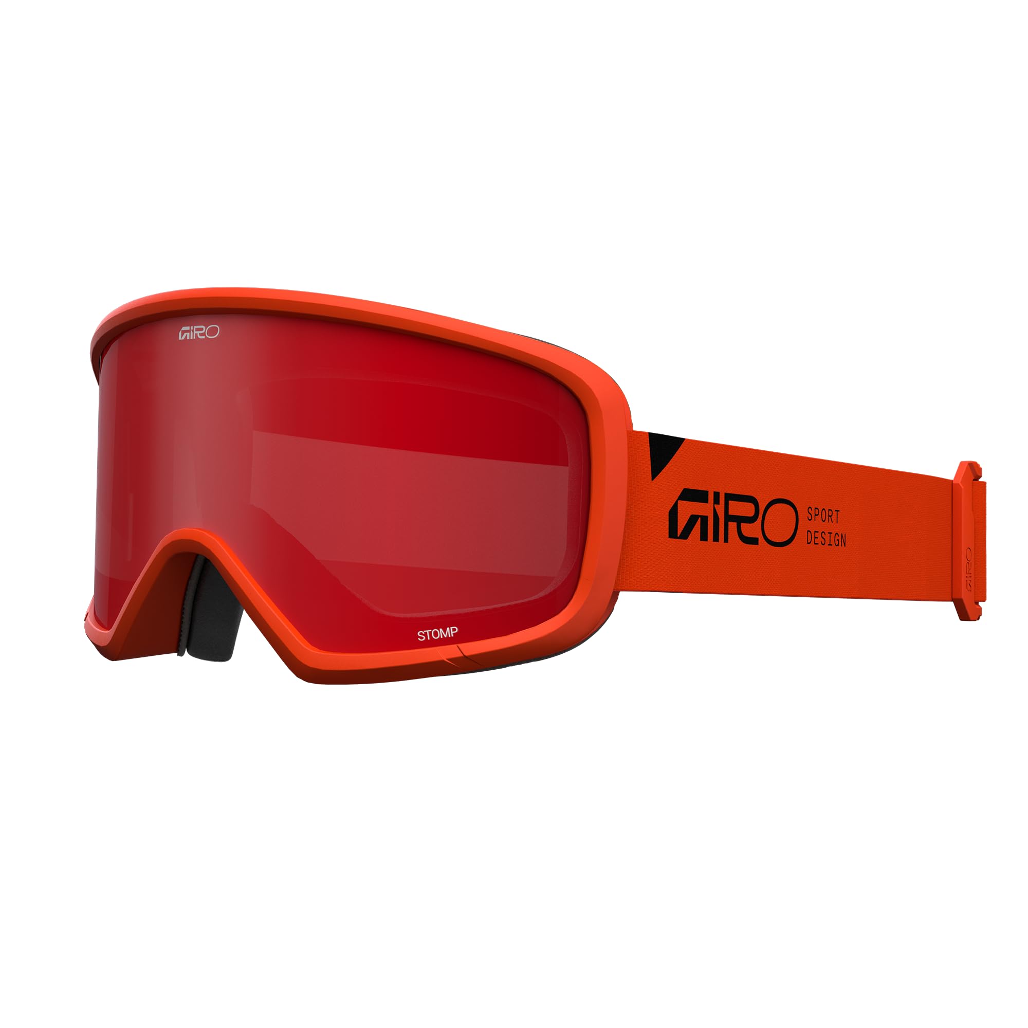 Giro Stomp Kids Snow Goggle Orange Wordmark - Amber Scarlet