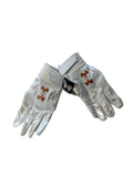Under Armour Men'S F9 Nitro Novelty Football Gloves, (103) White/White/Metallic Copper, Large