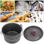 Hanging Pot Cooking Pot, Single Soup Pot, For Camping Hiking