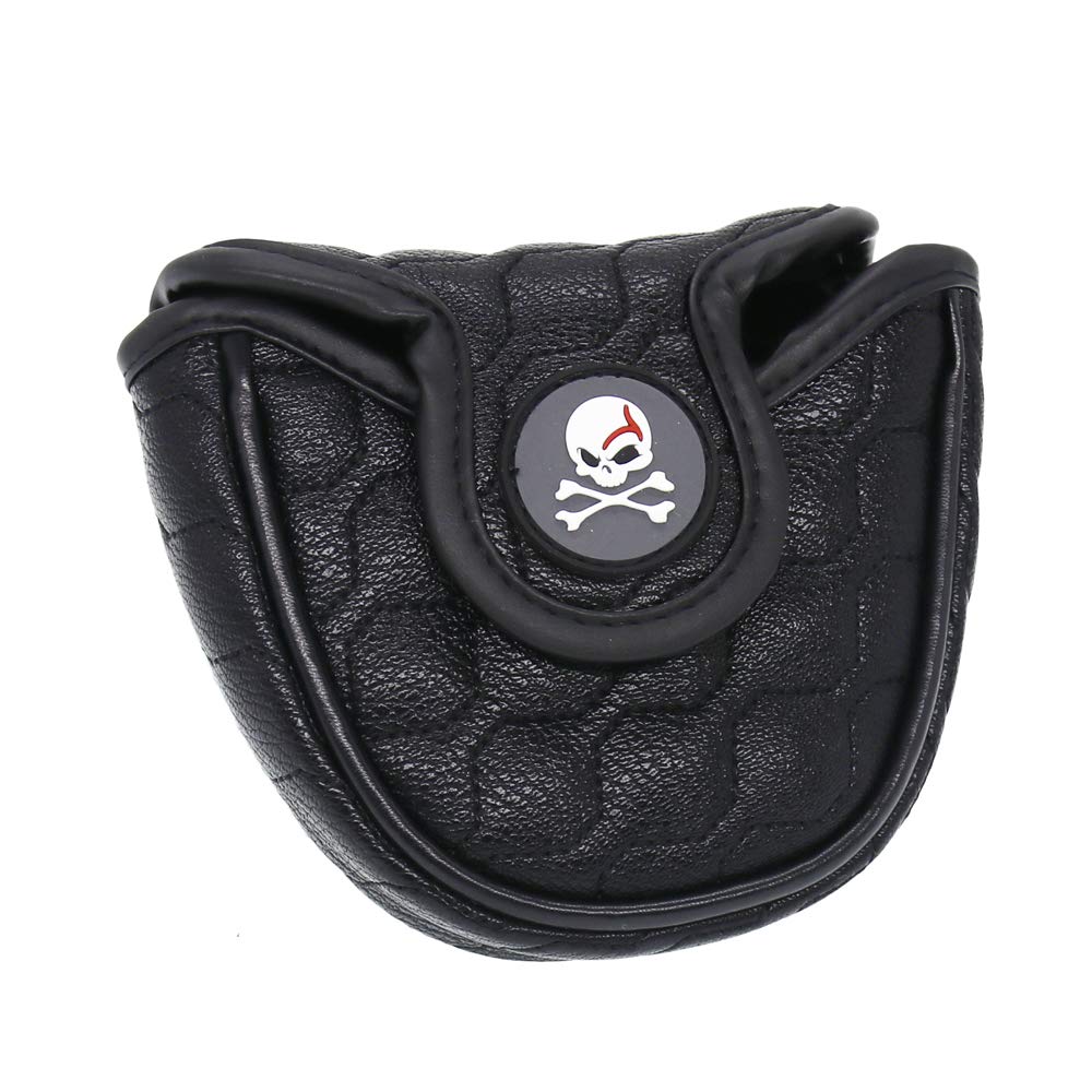Histar Black Skull Mallet Putter Cover Headcover For Scotty Cameron Odyssey