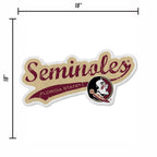 Rico Industries Ncaa Florida State Seminoles Distressed Shape Cut Pennant - Home And Living Room D  Cor - Soft Felt Ez To Hang
