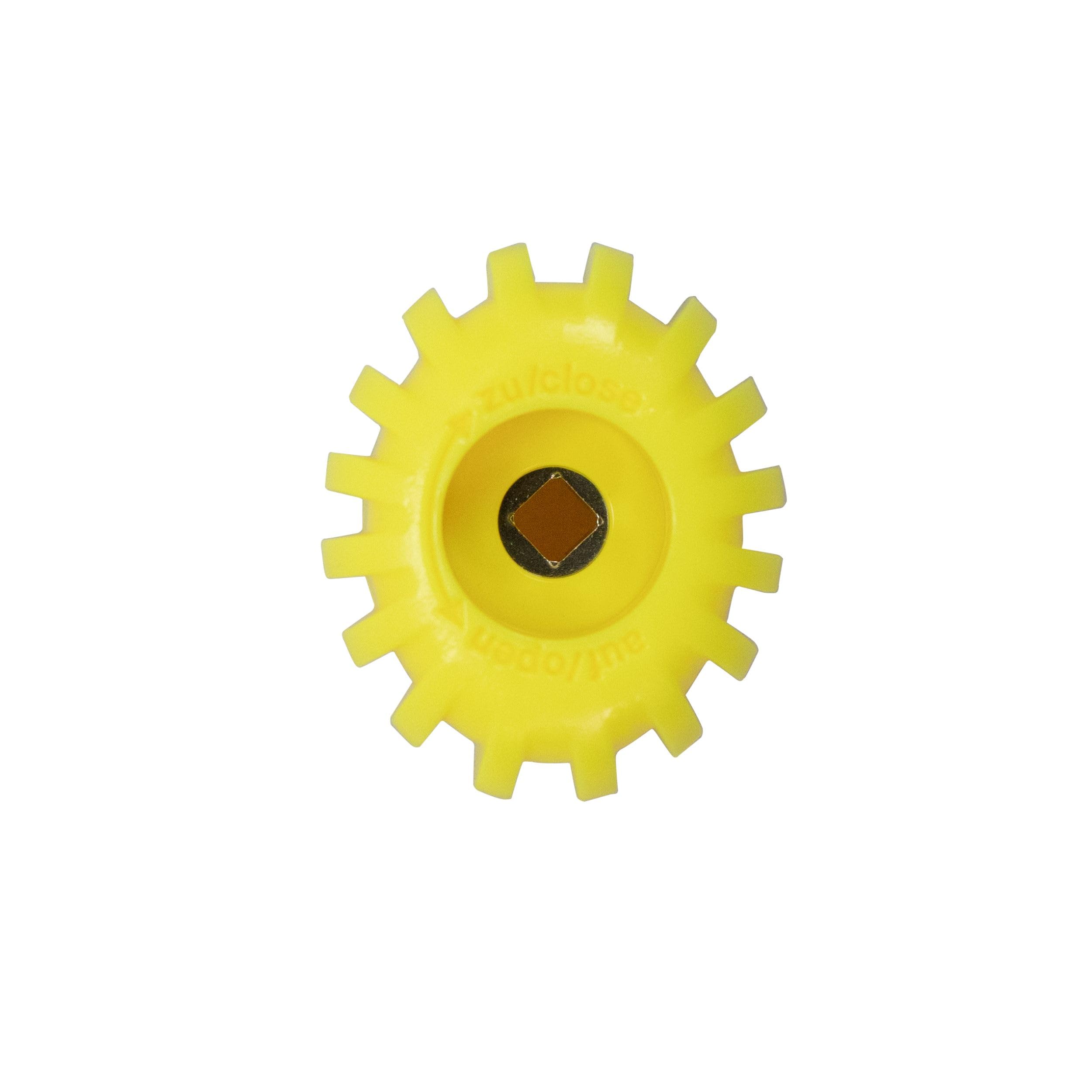 Scuba Choice Scuba Diving Tank Cylinder Valve Knob - Oval Shape, Yellow