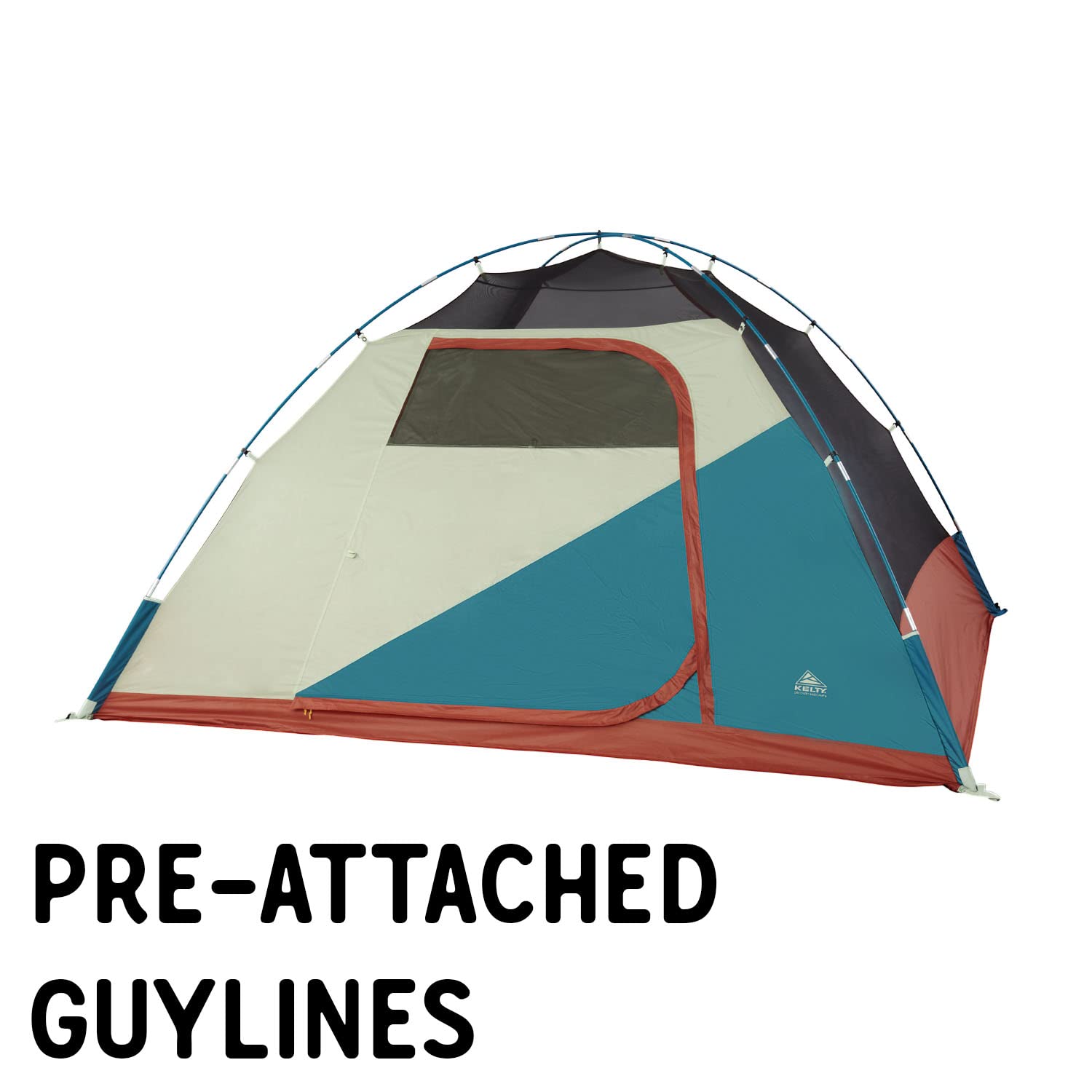 Kelty Discovery Basecamp Backpacking Tent, 4 Or 6 Person Camping Backpacking Shelter, Large Capacity, Fast Setup And Easy Tear D
