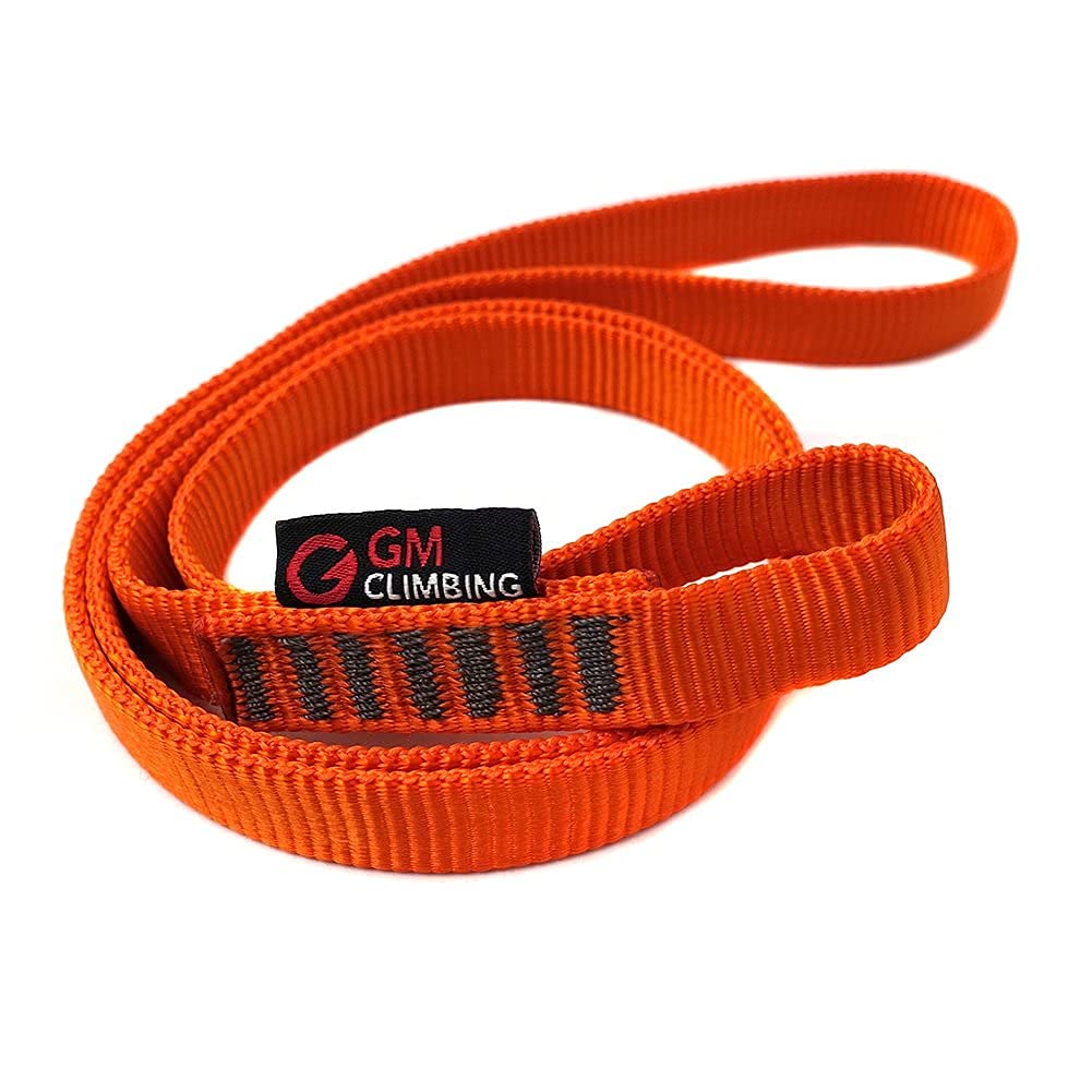 Gm Climbing One Unit 16Mm Nylon Sling Runner 60Cm / 24Inch (Fluorescent Orange)