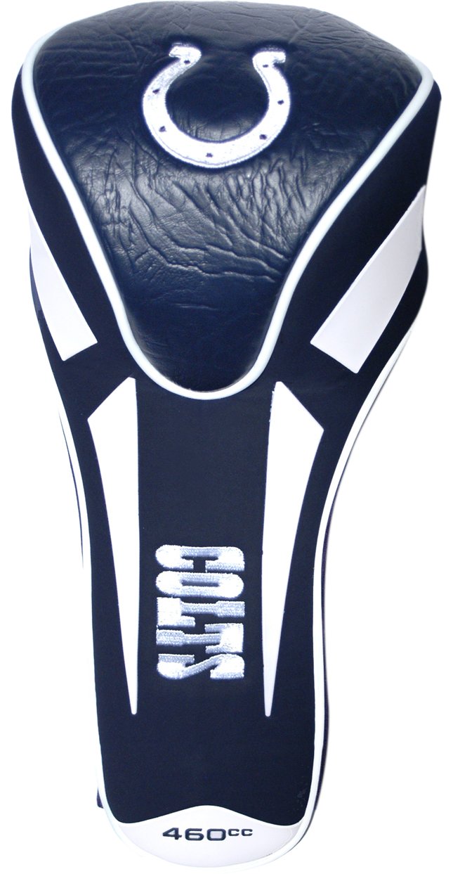 Team Golf Nfl Indianapolis Colts Single Apex Driver Head Cover Golf Club Single Apex Driver Headcover, Fits All Oversized Clubs,