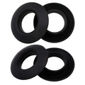 Betobier 4 Pcs Universal Kayak Paddle Drip Rings-For Kayak And Canoe Paddles - No More Sliding Up And Down (Black)