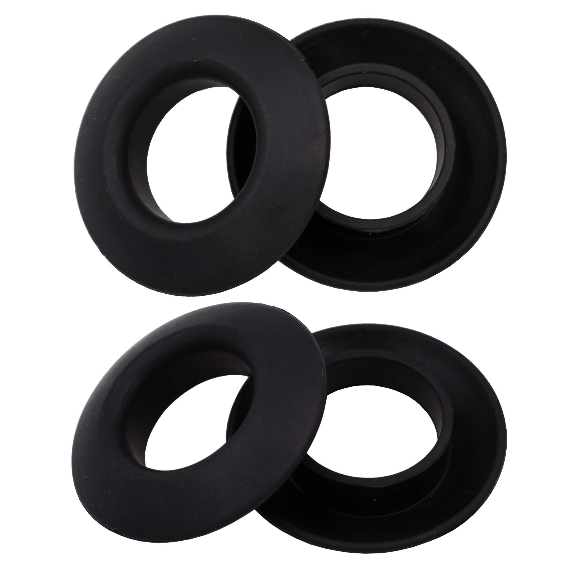 Betobier 4 Pcs Universal Kayak Paddle Drip Rings-For Kayak And Canoe Paddles - No More Sliding Up And Down (Black)