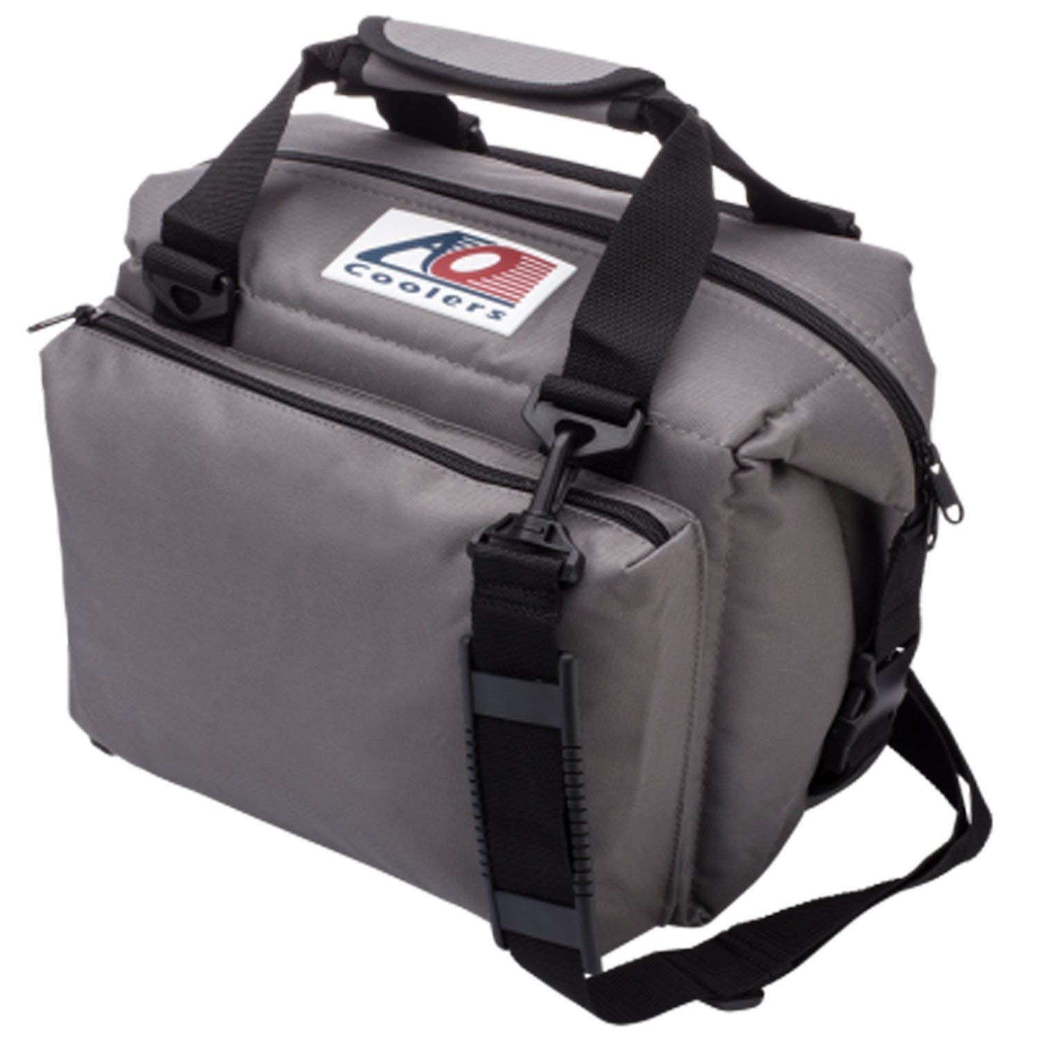Ao Coolers Traveler Original Soft Cooler With High-Density Insulation, Charcoal, 12-Can