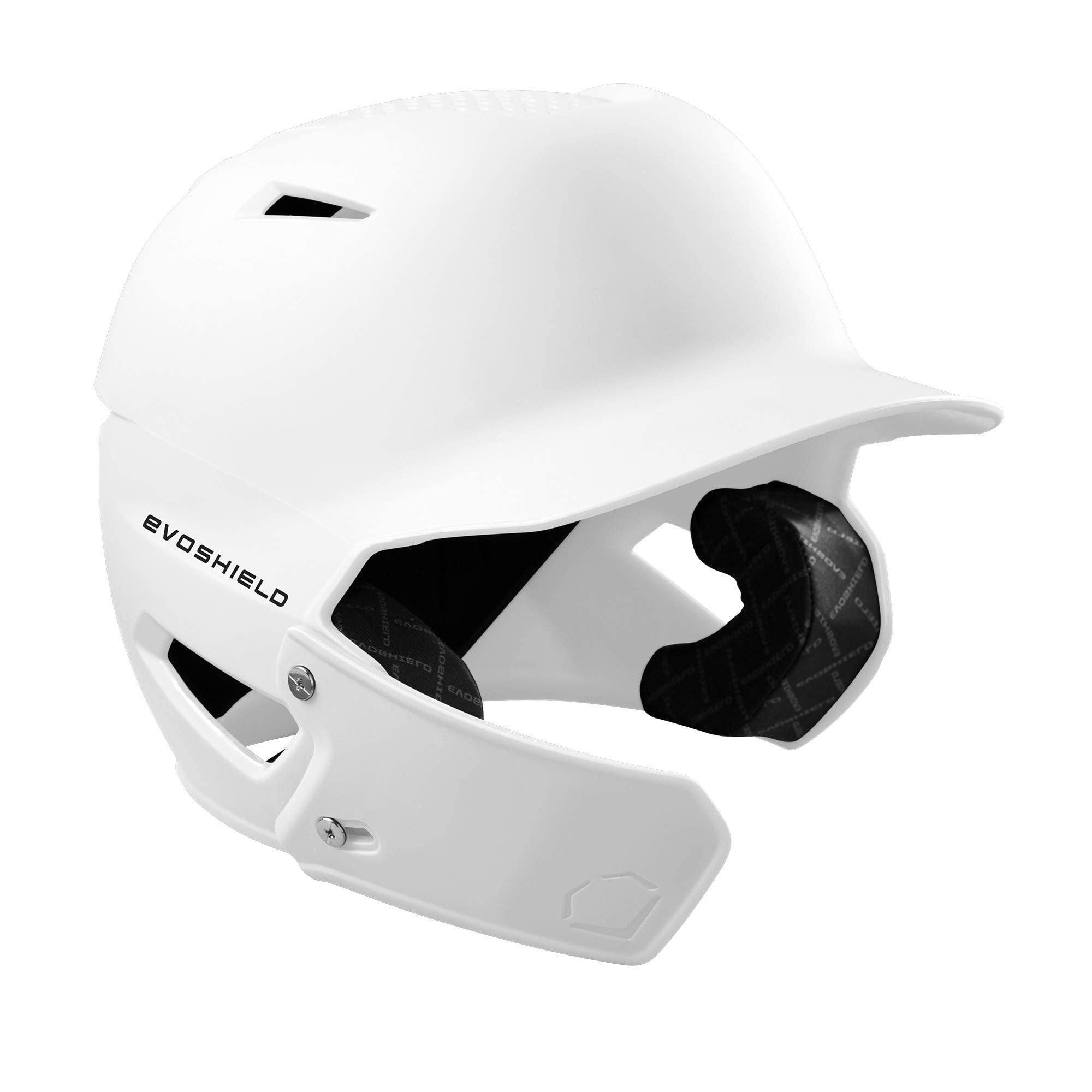 Evoshield Xvt Matte Batting Helmet Face Shield, White - Right-Handed Hitter