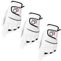 Finger Ten Golf Gloves Men Right Left Handed Golfer Men? Golf Glove Left Right Hand Value 3 Pack, All Weather Leather Grip Small