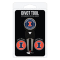 Team Golf Ncaa Illinois Fighting Illini Divot Tool Pack With 3 Golf Ball Markers Divot Tool With 3 Golf Ball Markers Pack, Marke