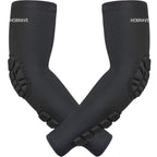 Hobrave Padded Arm Sleeves 2 Pack Crashproof Elbow Forearm Pads Compression Protection Support For Basketball Volleyball