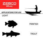 Zebco Kids Wilder Spincast Reel And Fishing Rod Combo, 4-Foot 3-Inch 2-Piece Fishing Pole, Size 20 Reel, Changeable Right- Or Le