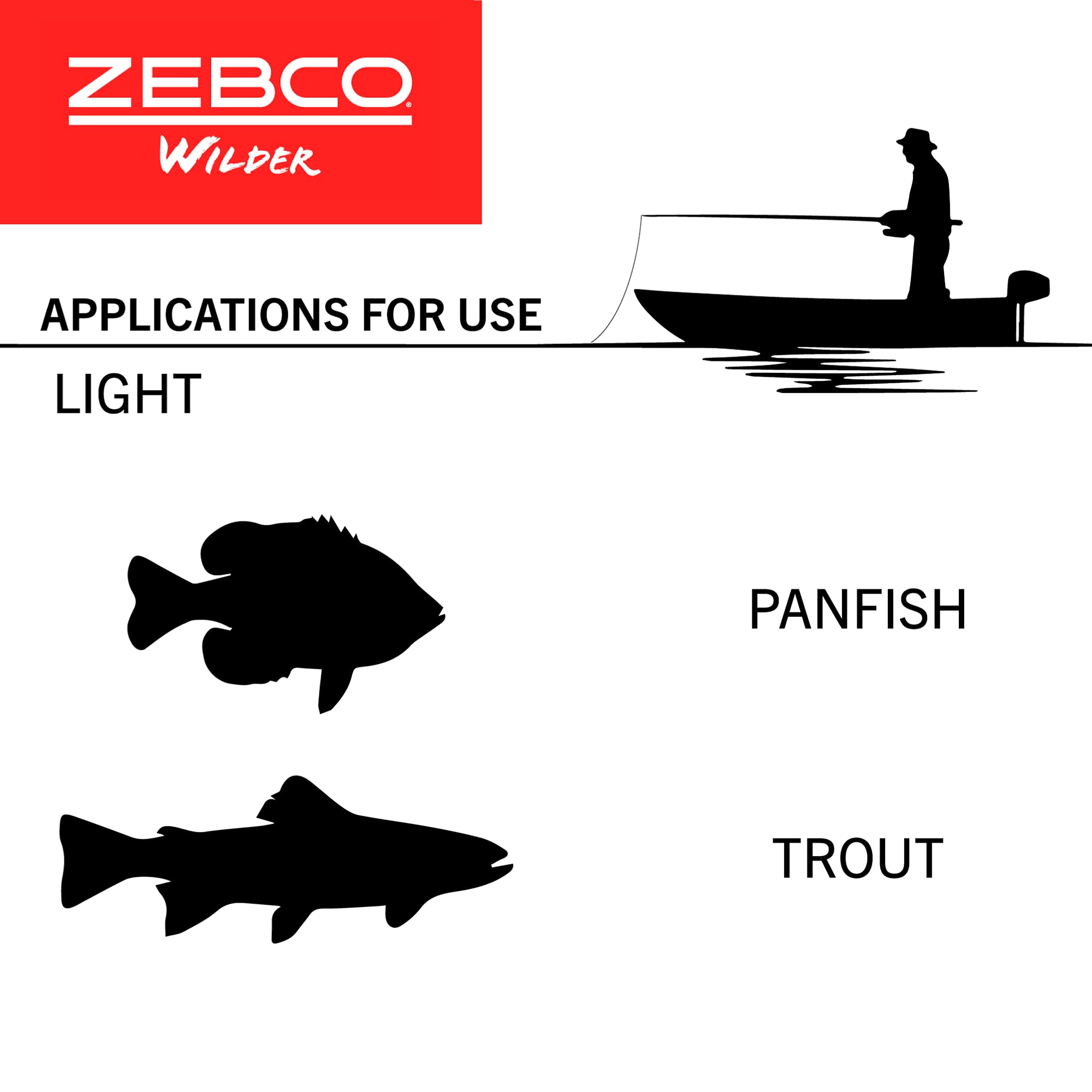 Zebco Kids Wilder Spincast Reel And Fishing Rod Combo, 4-Foot 3-Inch 2-Piece Fishing Pole, Size 20 Reel, Changeable Right- Or Le
