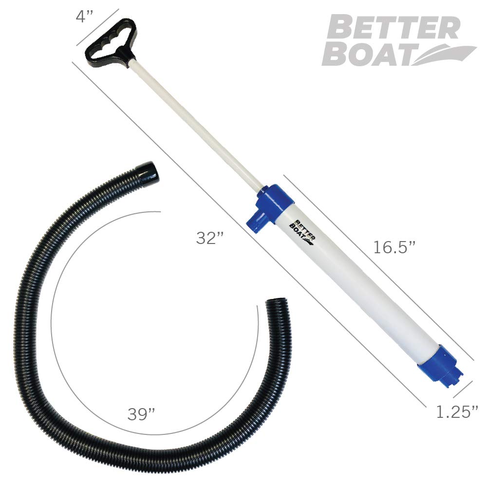 Manual Bilge Pump For Boats Kayak Canoe Hand Water Pump  Siphon Pump Bailer Kayaking Boat With Hose Portable Held 20 Gallons Per