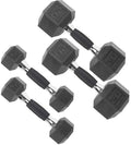 CAP Barbell 50 lbs Coated Dumbbell Set with Comfort handles, 5LBx2, 20lbx2