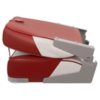 Leader Accessories A Pair Of New Low Back Folding Boat Seat(2 Seats) (C-Whitered)