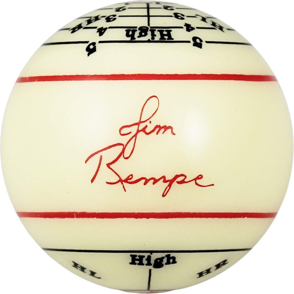 Aramith Jim Rempe Training Cue Ball 2-1/4'' Regulation Size Billiard Pool Ball With Instruction Manual Learn To Play Better