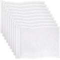 Nuenen 9 Pack Golf Flags 20  l x 13  H Golf Pin Flags White Golf Flags for Yard Tube Inserted, for Backyard Practice, Landscape,