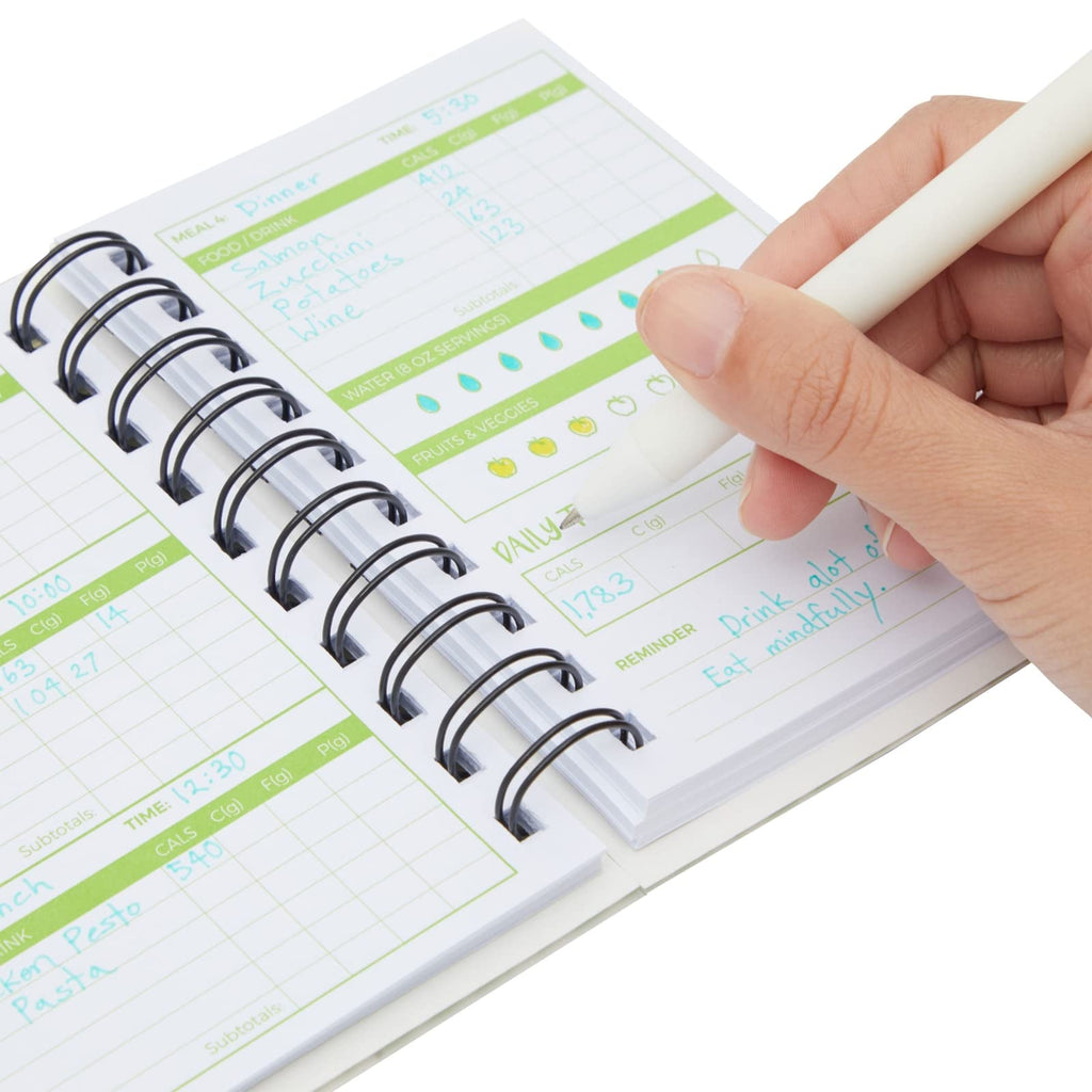 3-Pack Calorie Counter Book For Weight Loss, 90-Day Food Meal Pocket-Size Tracker Journal Notebook For Men And Women Nutrition M