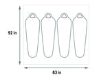 Kelty Wireless 4 Footprint, Lightweight, Water Resistant, Fitted Ground/Camping Tarp Footprint Wireless 4 Person Tent