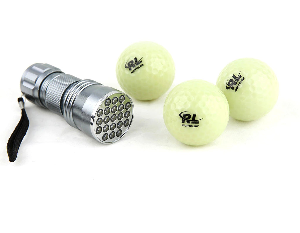 R&L Night Golf Balls Glow In The Dark - Best Hitting Tournament Fluorescent Golf Ball- Long Lasting Bright Luminous Balls Rechar
