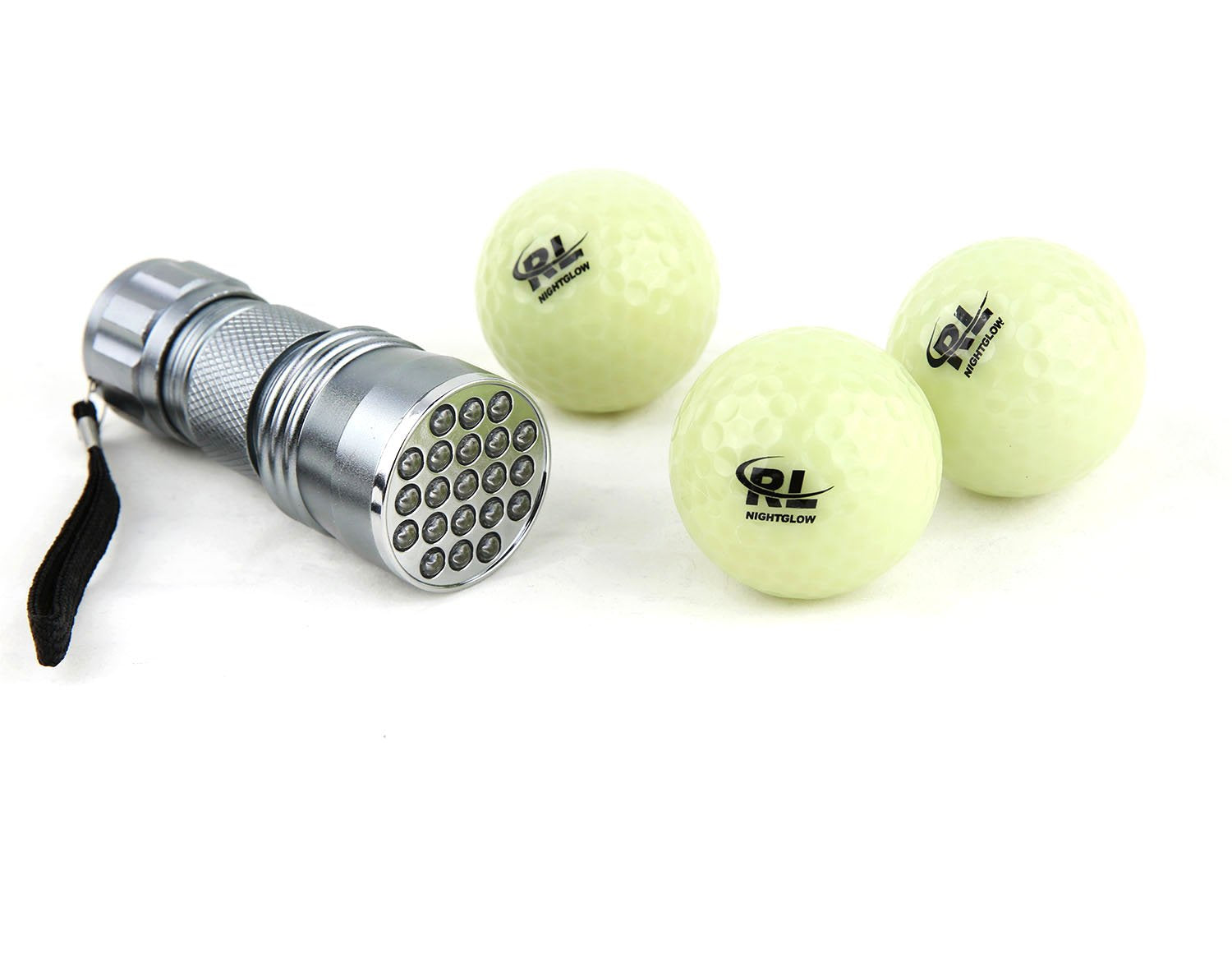 R&L Night Golf Balls Glow In The Dark - Best Hitting Tournament Fluorescent Golf Ball- Long Lasting Bright Luminous Balls Rechar