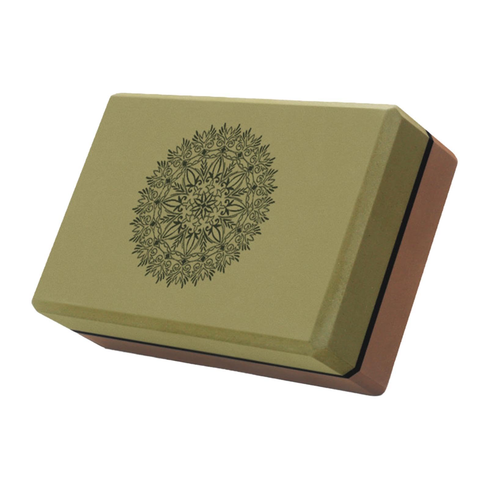 bnf Yoga Block Lightweight Soft Yoga Brick for Body Building Meditation Home Gym Green and Coffee Sporting Goods | Fitness, Runn